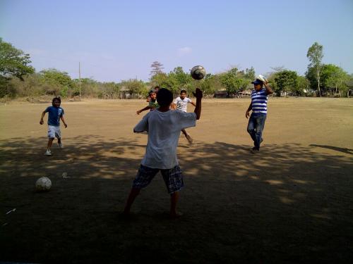 Sports with El Trohilo children